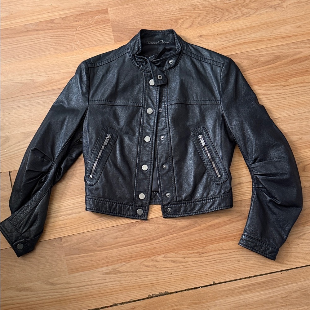 BCBGMaxAzria Black Leather Jacket